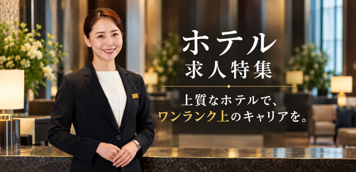 ホテル求人特集　上質な空間で最高のおもてなしを