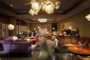 花明りの宿　月の池